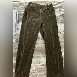 J. Crew Green Corduroy Pants